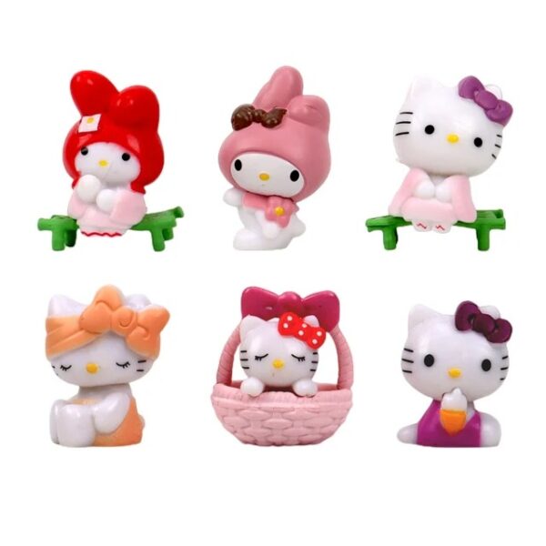 Figurine Anime Hello Kitty 6Piecce