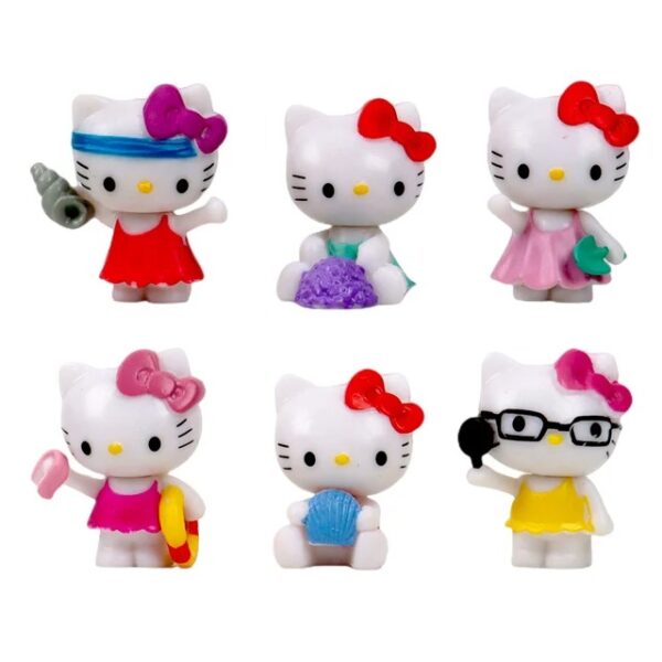 Figurine Anime Hello Kitty 6 Piecee
